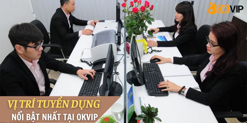 Vị trí tuyển dụng nổi bật nhất tại OKVIP